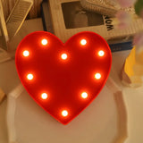 NNETM Romantic Red Heart Shape Decorative Light | Proposal & Event Atmosphere Light