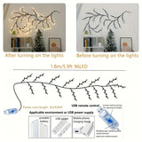 NNETM USB-Powered Tree Branch Decoration - Christmas Night Light