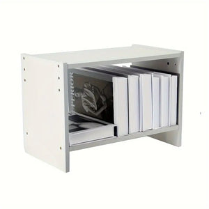 NNETM Modern Wood Desk Bookshelf - Office Desk Storage Rack