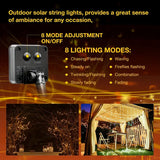 NNETM 110ft Solar String Lights: 300 LED Waterproof Fairy Lights