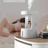NNETM Levitating Plant Water Drop Humidifier - 580ML Cool Mist, Anti Gravity Design, USB Powered, Nightlight