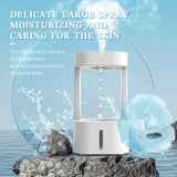 NNETM Levitating Plant Water Drop Humidifier - 580ML Cool Mist, Anti Gravity Design, USB Powered, Nightlight