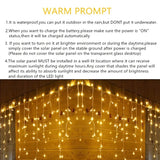 Sparkling Solar Snowfall: LED Icicle Lights for a Merry Christmas