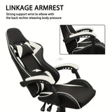 NNETM Ultimate Gaming Throne: Reclining High Back PU Leather Gaming Chair with Ergonomic Design and Memory Foam Cushion