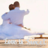 NNETM Love Is Sweet" Wooden Banner Decoration Sign - White
