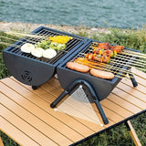 NNETM Portable Mini BBQ Grill - Foldable Outdoor Barbecue Stove