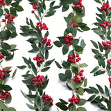 NNETM 2Pcs Red Berry Christmas Garland