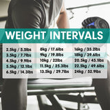 NNEDPE 24KG Powertrain Adjustable Home Gym Dumbbell - Blue