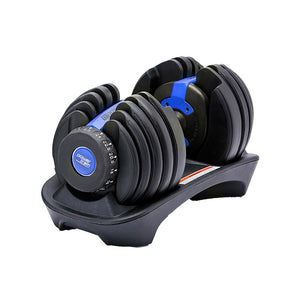 NNEDPE 24KG Powertrain Adjustable Home Gym Dumbbell - Blue