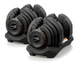 NNEDPE 2x 40kg Powertrain Adjustable Dumbbells Home Gym Set