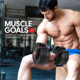NNEDPE 20kg Powertrain Gen2 Home Gym Adjustable Dumbbell
