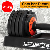NNEDPE Powertrain GEN2 Pro Adjustable Dumbbell Set - 50kg