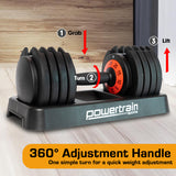 NNEDPE Powertrain GEN2 Pro Adjustable Dumbbell Weights- 25kg