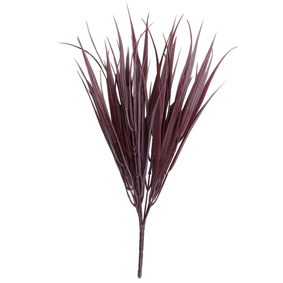 NNEDSZ Red Artificial Grass Stem 35cm Long UV Resistant