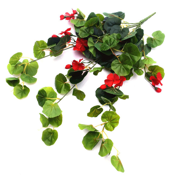 NNEDSZ Geranium Hanging Bush with Red Flowers 60cm