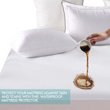 NNEIDS Terry Cotton Fully Fitted Waterproof Mattress Protector in Queen Size