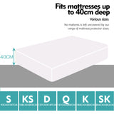 NNEIDS Fitted Waterproof Bed Mattress Protectors Covers Single