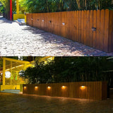 NNETM Illuminate Your Holidays: 4-Pack Solar Fence Lights for Festive Deck Decoration
