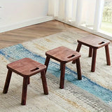 NNETM Handcrafted Walnut Photography Stool - Charming Creative Posing Prop