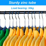 NNETM 3-Column Floor Standing Cloth Wardrobe | Large Capacity Storage Organizer(Burgundy)