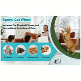 NNETM Pet Fitness Wheel - Interactive Treadmill for Cats and Dogs Grey
