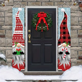 NNETM 2pcs Whimsical Gnome Porch Sign Banners