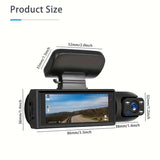 NNETM 1080P Dual Camera Dash Cam for Cars with 32GB Memory Card