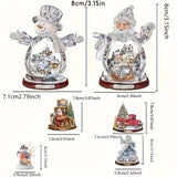 NNETM Santa Claus Hanging Christmas Tree Decoration - 10Pcs/Set