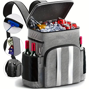 NNETM Large Capacity Waterproof Picnic Backpack - Grey