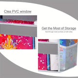 NNETM 5-Shelf Over-the-Door Organizer with 10 Large Pockets - Light Gray