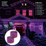 NNETM Twinkling Holiday Glow: Christmas Solar Copper Wire Lights