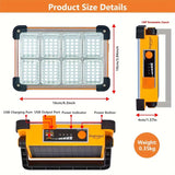 NNETM Degruand Rechargeable LED Solar Work Light - Portable Ultra Bright Floodlight