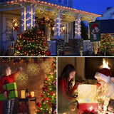 NNETM Outdoor Solar Firework Lights - 4-Pack 480 LED Starburst Hanging Lights