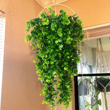 NNETM "Set of 2 Premium UV Resistant Eucalyptus Leaf Arrangements - Lifelike Artificial Flowers