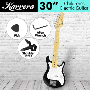 NNEDPE Karrera Electric Childrens Guitar Kids - Black