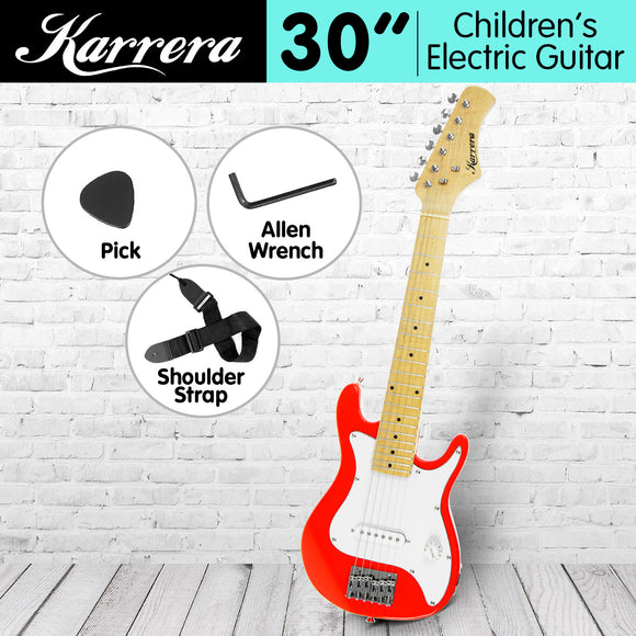 NNEDPE Karrera Electric Childrens Guitar Kids - Red