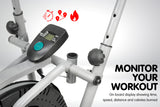NNEDPE Powertrain 2-in-1 Elliptical Cross Trainer and Exercise Bike