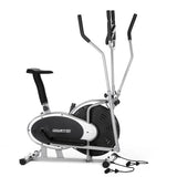 NNEDPE Powertrain 3-in-1 Elliptical Cross Trainer Exercise Bike with Resistance Bands