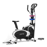 NNEDPE Powertrain 6-in-1 Elliptical Cross Trainer Bike with Weights and Twist Disc