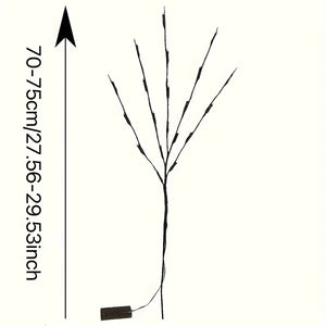 Enhance Your Celebrations with 1pc 20 LED Branch Lights | Battery-Powered Indoor Decoration Lights