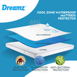 NNEIDS Mattress Protector Topper Polyester Cool Fitted Cover Waterproof Double