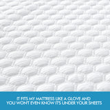 NNEIDS Mattress Protector Topper Polyester Cool Cover Waterproof Super King