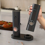NNETM Electric Pepper Grinder Set - 2pcs Household Sea Salt Ginders