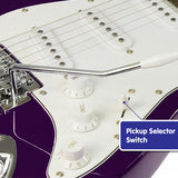 NNEDPE Karrera 39in Electric Guitar - Purple
