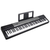 NNEDPE Karrera 88 Keys Electronic Keyboard Piano with Stand Black