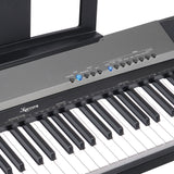 NNEDPE Karrera 88 Keys Electronic Keyboard Piano with Stand Black