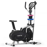 NNEDPE Powertrain 5-in-1 Elliptical Cross Trainer Bike with Dumbbell Sets