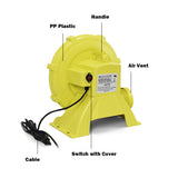 NNECW 680W Electric Air Fan Blower for Inflatable Bounce House