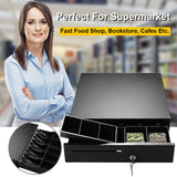 NNECW Cash Register Drawer with 3 Removable Coin Trays