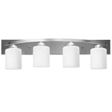 NNECW Wall Mounted Vanity Lamp with White Glass Shade for Bedroom/Living Room